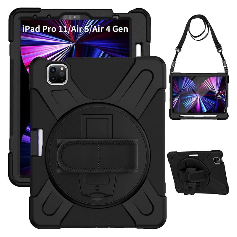 Silicone Cover For iPad Air 5 Generation Air 4th 2020 Pro 11 2021 2020 2018 Case Shockproof Kids Stand Kickstand Handle Strap
Silicone Cover For iPad Air 5 Generation Air 4th 2020 Pro 11 2021 2020 2018 Case Shockproof Kids Stand Kickstand Handle Strap