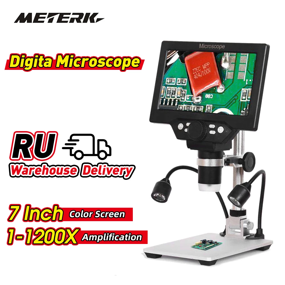 G1200 Digital Microscope for Electronics 12MP 1-1200X Magnifier With Aluminum Alloy Stand Amplification Magnifier for Soldering
G1200 Digital Microscope for Electronics 12MP 1-1200X Magnifier With Aluminum Alloy Stand Amplification Magnifier for Soldering