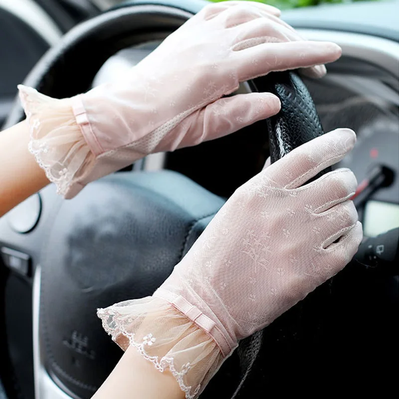 Summer Women UV Sunscreen Gloves High-stretch Lace Breathable Gloves Outdoor UV-proof Riding Gloves Mesh Cloth Driving Mittens
Summer Women UV Sunscreen Gloves High-stretch Lace Breathable Gloves Outdoor UV-proof Riding Gloves Mesh Cloth Driving Mittens