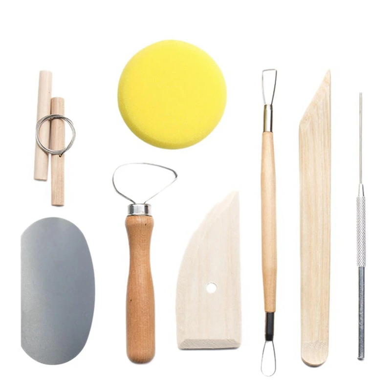 HOT-8 Pieces Pottery Tools And Clay Sculpting Tool Set Clay Ceramics Molding Tools Wood Knife Pottery Tool Practical
HOT-8 Pieces Pottery Tools And Clay Sculpting Tool Set Clay Ceramics Molding Tools Wood Knife Pottery Tool Practical