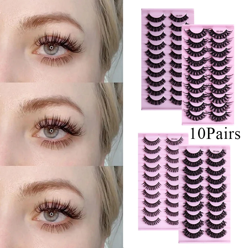 Wholesale 10 Pairs 3D Faux Mink Fake Lashes Kit Soft Fluffy Natural Long False Eyelashes
Wholesale 10 Pairs 3D Faux Mink Fake Lashes Kit Soft Fluffy Natural Long False Eyelashes