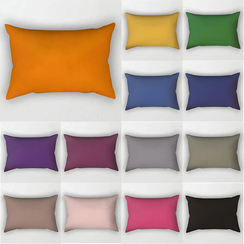 Solid Color Polyester Pillow Case Double-Sided Print Square Sofa Pillow Cover Rose Red Orange Waist Cushion Cover Decor
Solid Color Polyester Pillow Case Double-Sided Print Square Sofa Pillow Cover Rose Red Orange Waist Cushion Cover Decor