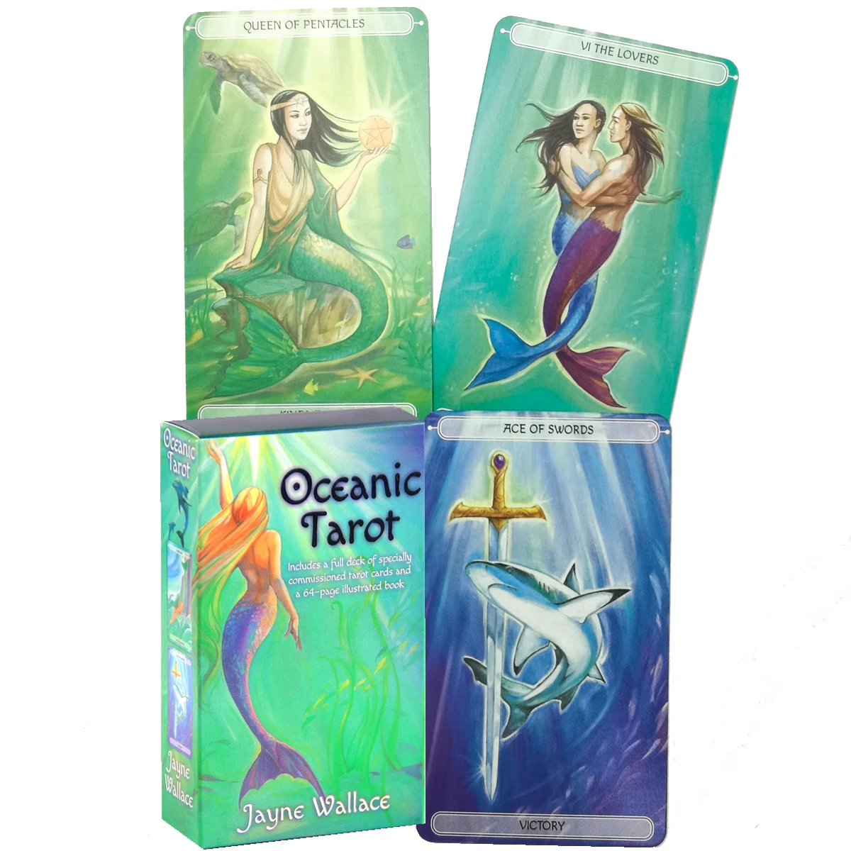 Oceanic Tarot By Jayne Wallace A Full Desk Of Specially Commissioned Tarot Cards Pdf Guidebook Toy Divination Board Game
Oceanic Tarot By Jayne Wallace A Full Desk Of Specially Commissioned Tarot Cards Pdf Guidebook Toy Divination Board Game