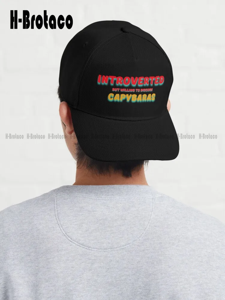 Introverted But Willing To Discuss Capybaras Baseball Cap Party Hats For Adults Hunting Camping Hiking Fishing Caps Harajuku Art
Introverted But Willing To Discuss Capybaras Baseball Cap Party Hats For Adults Hunting Camping Hiking Fishing Caps Harajuku Art