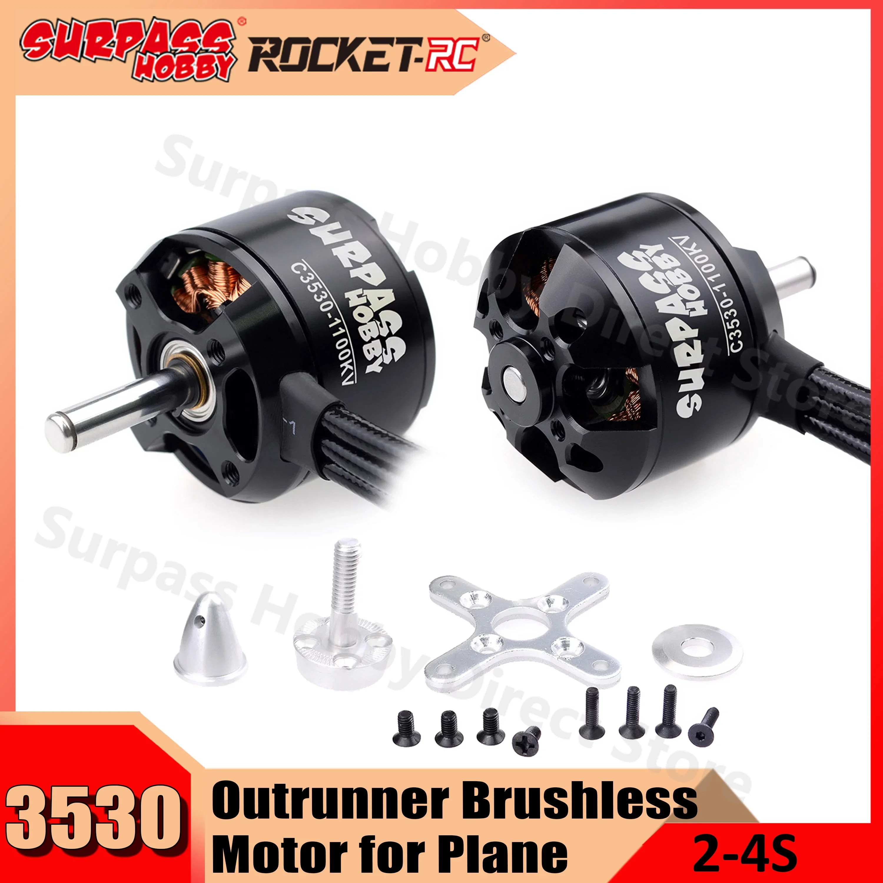 Surpass Hobby 2808 C3530 1100KV 1400KV 1700KV Brushless Motor for RC Model Fixed-wing Drone Airplane Aircraft Helicopter FPV
Surpass Hobby 2808 C3530 1100KV 1400KV 1700KV Brushless Motor for RC Model Fixed-wing Drone Airplane Aircraft Helicopter FPV