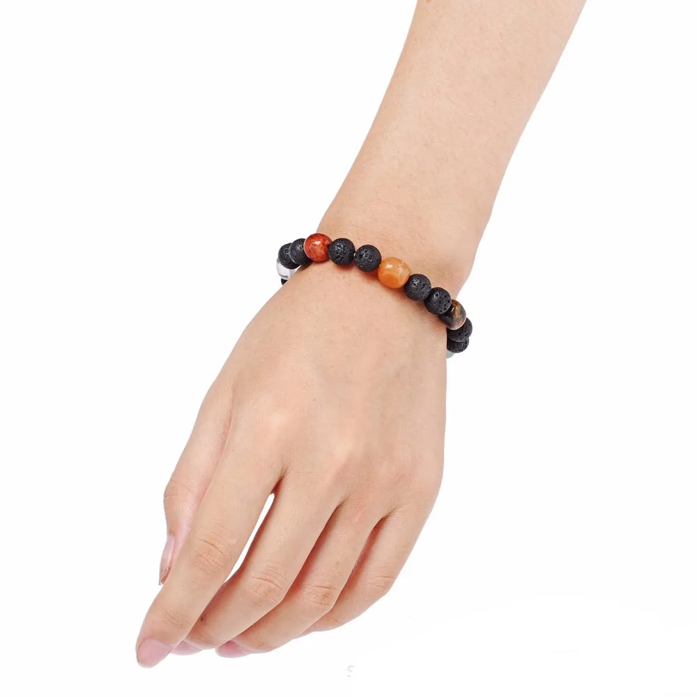 8mm Reiki Health Lava Stone Beaded Charm Bracelets For Women Man Gift Colorful Random Shape Natural Rock Crystal Agate Bangle
8mm Reiki Health Lava Stone Beaded Charm Bracelets For Women Man Gift Colorful Random Shape Natural Rock Crystal Agate Bangle