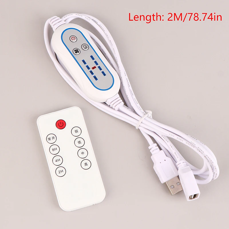 Universal USB Remote Control Adjustable 4 Speed with 2-8 Hours Timing Function Extension Cable
Universal USB Remote Control Adjustable 4 Speed with 2-8 Hours Timing Function Extension Cable