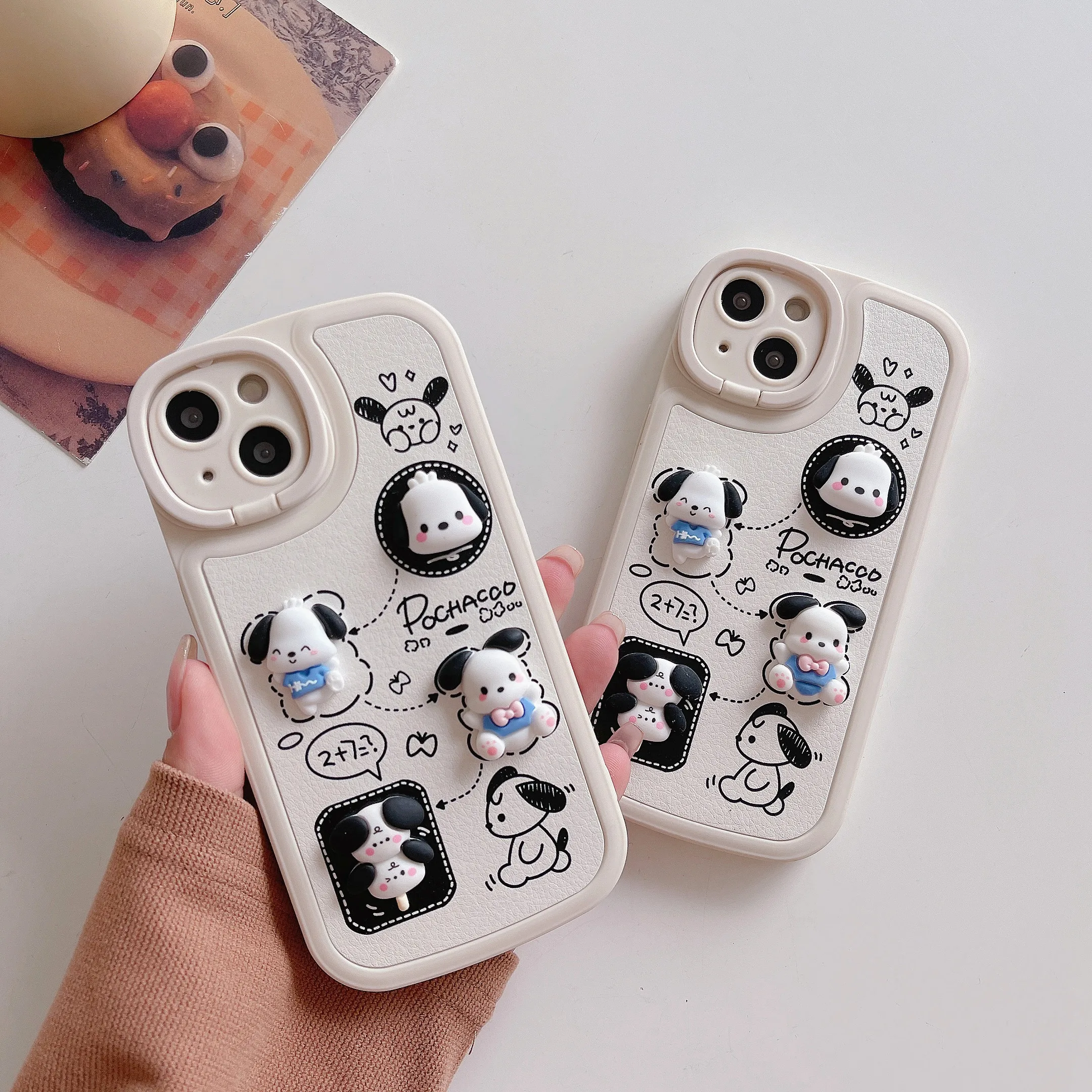 Cute Sanrio Pochacco 3D Cartoon Doll Leather Phone Cases For iPhone 14 13 12 11 Pro Max Anti-drop Soft Back Cover Girl Gifts
Cute Sanrio Pochacco 3D Cartoon Doll Leather Phone Cases For iPhone 14 13 12 11 Pro Max Anti-drop Soft Back Cover Girl Gifts