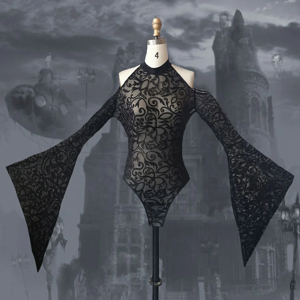 Rosetic Vintage Fashion Gothic Sexy Lace Bodysuits Women Flared Sleeve Black Overalls 2021 Summer Off Shoulder Jumpsuit Short
Rosetic Vintage Fashion Gothic Sexy Lace Bodysuits Women Flared Sleeve Black Overalls 2021 Summer Off Shoulder Jumpsuit Short