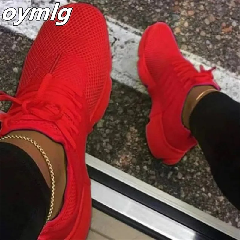

2022 new thick-soled fly-woven mesh shallow mouth sneakers women's large size knitted shoes flat shoes women