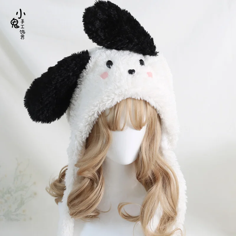 Original Handmade Black and White Dog Ear Hat Lolita Sweet Cute Plush Bonnet Lamb Camauro
Original Handmade Black and White Dog Ear Hat Lolita Sweet Cute Plush Bonnet Lamb Camauro