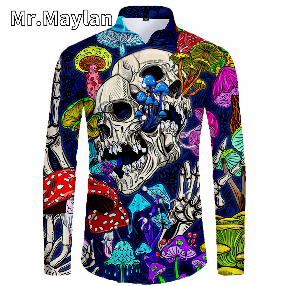 Skull Mushroom 3DPrint Autumn Beach Hawaiian Shirt Holiday Party Streetwear Long Sleeve Shirts Oversized 5XL Chemise Homme-310
Skull Mushroom 3DPrint Autumn Beach Hawaiian Shirt Holiday Party Streetwear Long Sleeve Shirts Oversized 5XL Chemise Homme-310