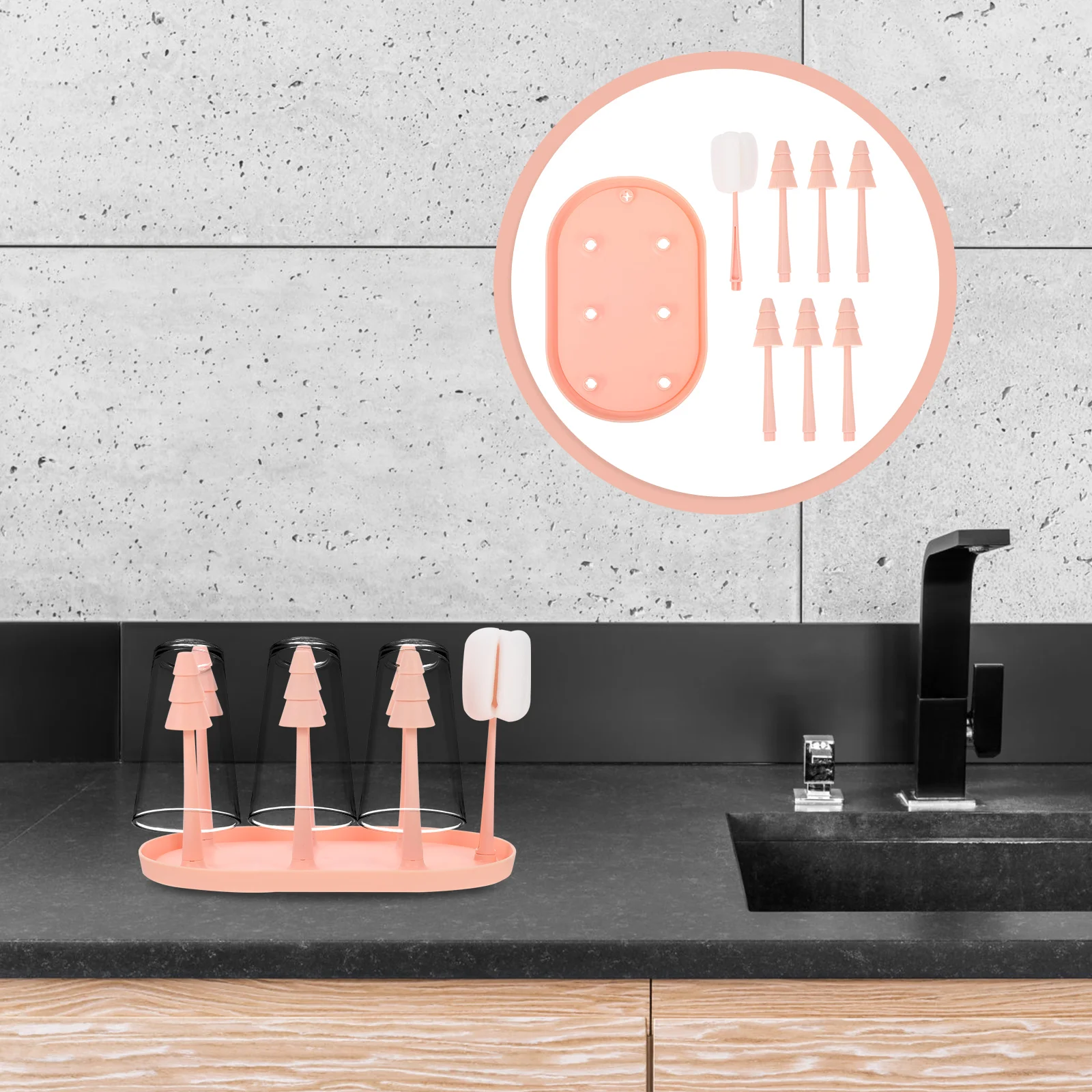 1pc Practical Useful Multipurpose Cup Drain Rack Cup Storage Holder for Home Hotel
1pc Practical Useful Multipurpose Cup Drain Rack Cup Storage Holder for Home Hotel