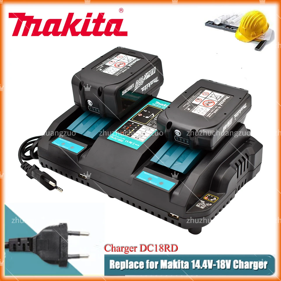 Original DC18RD Double Charger Li-ion Rechargeable Battery Charger for Makita 14.4V 18V BL1850 BL1830 BL1860 BL1840 BL1415
Original DC18RD Double Charger Li-ion Rechargeable Battery Charger for Makita 14.4V 18V BL1850 BL1830 BL1860 BL1840 BL1415