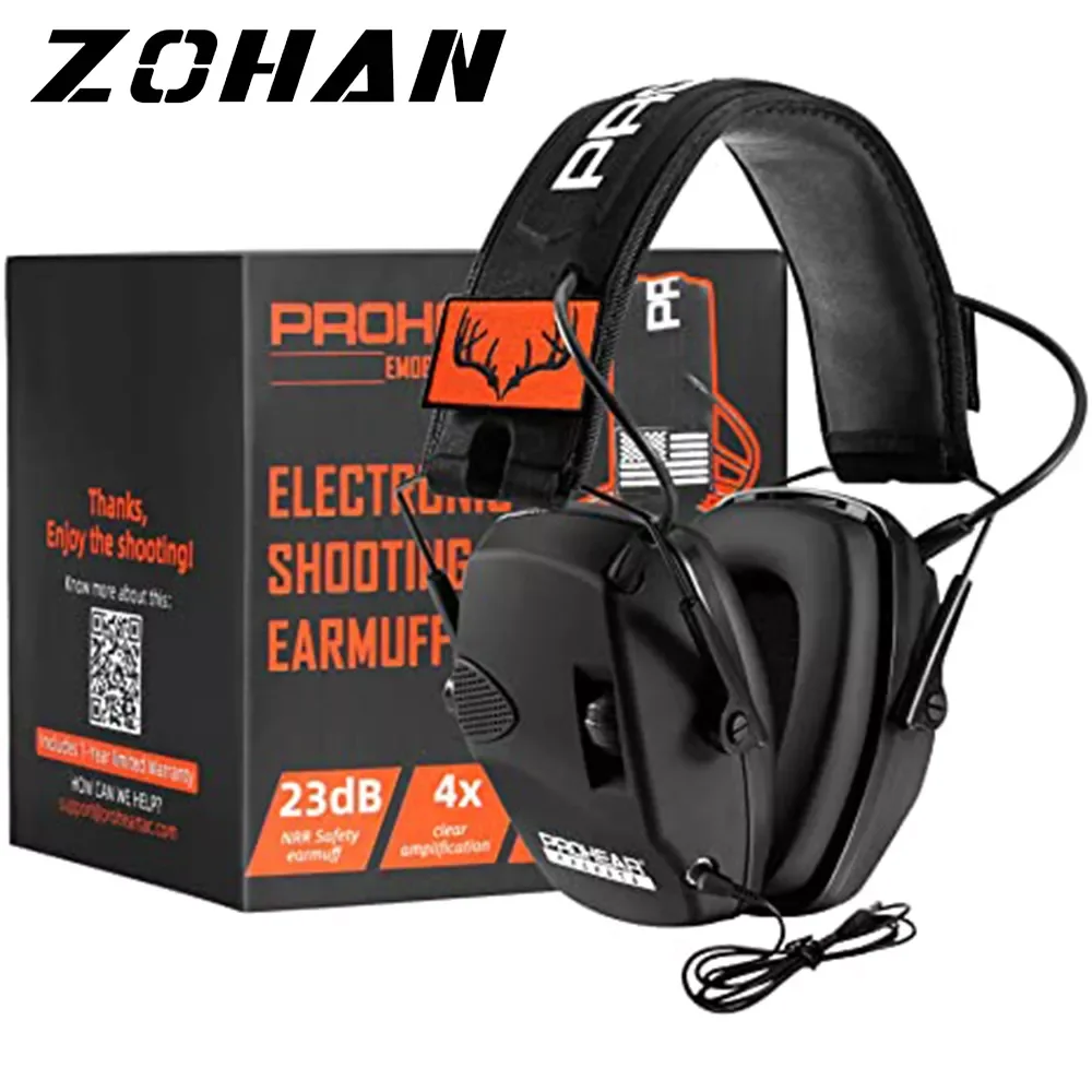 ZOHAN Ear Protection Electronic Hearing Protection Sparta Active Protector for Shooting Earmuffs NRR 23dB Noise Reduction 
ZOHAN Ear Protection Electronic Hearing Protection Sparta Active Protector for Shooting Earmuffs NRR 23dB Noise Reduction