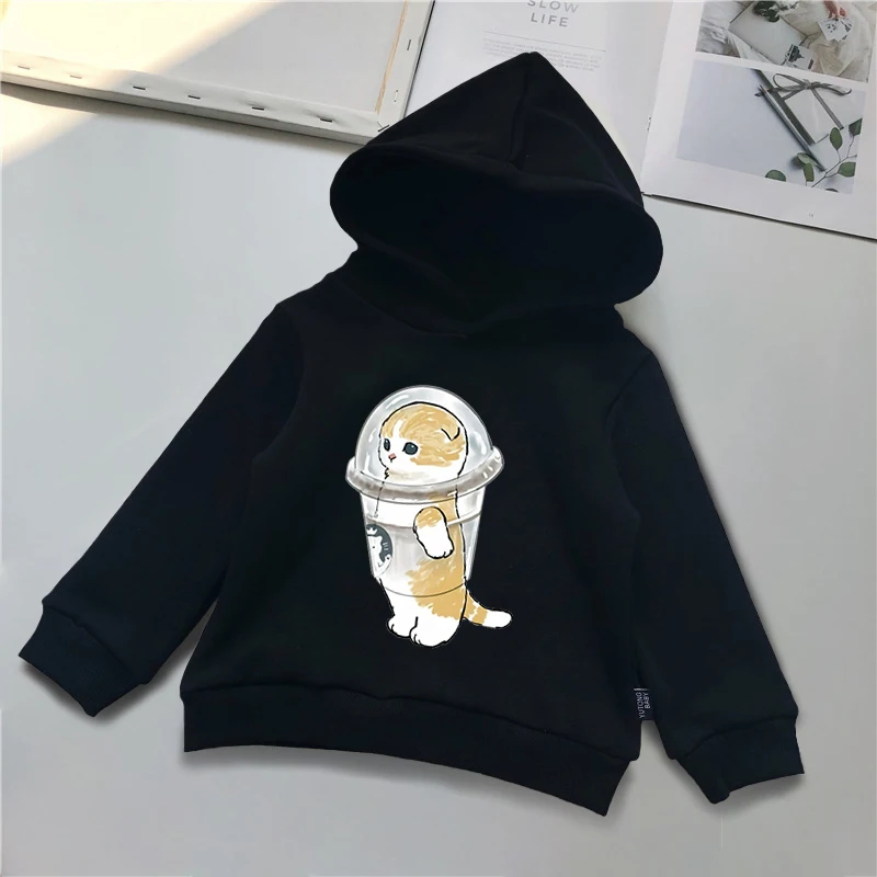 cute cat Baby Boys milk tea cat Hoodie Cartoon 2-14 Years Sweatshirt Kids Clothes Spring Autumn Thin Coat Children Hooded 2022
cute cat Baby Boys milk tea cat Hoodie Cartoon 2-14 Years Sweatshirt Kids Clothes Spring Autumn Thin Coat Children Hooded 2022