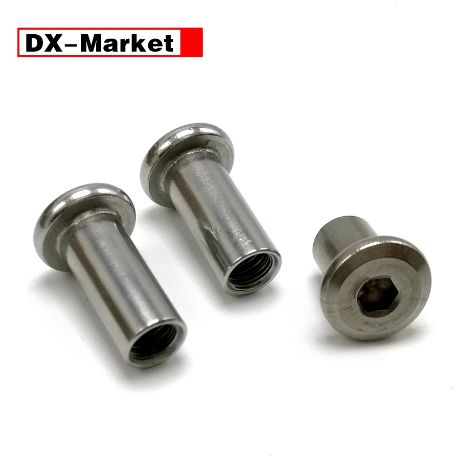 M4 Hex Socket Nuts , 304 Stainless Steel Furniture Screw Female End ,M3~M10 Flat Head Rivet Nut, B020
M4 Hex Socket Nuts , 304 Stainless Steel Furniture Screw Female End ,M3~M10 Flat Head Rivet Nut, B020