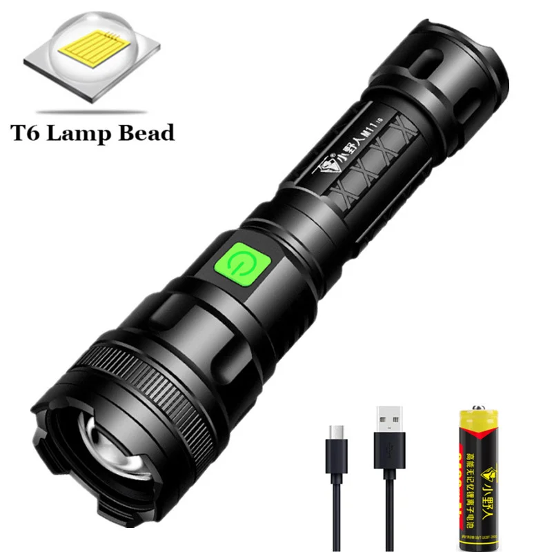 Portable T6 Led Flashlight USB Rechargeable Camping Light 3 Switch Mode Waterproof Zoomable Bicycle Light Use 18650 Battery
Portable T6 Led Flashlight USB Rechargeable Camping Light 3 Switch Mode Waterproof Zoomable Bicycle Light Use 18650 Battery