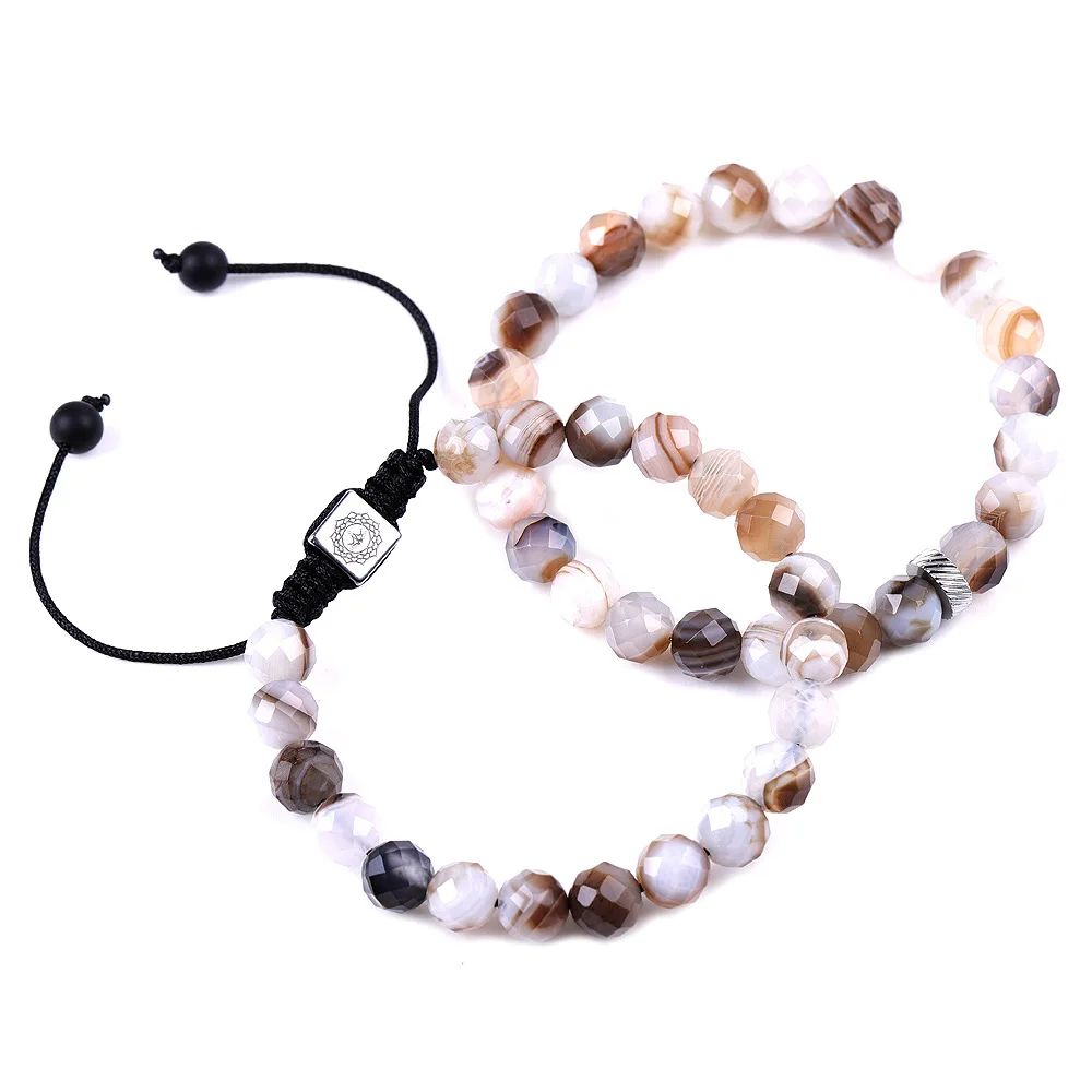 Spherical Faceted Striped Agate Tiger Eye Black Glitter Stone Braided Bracelets Health Energy Bracelet & Bangle For Women Men
Spherical Faceted Striped Agate Tiger Eye Black Glitter Stone Braided Bracelets Health Energy Bracelet & Bangle For Women Men