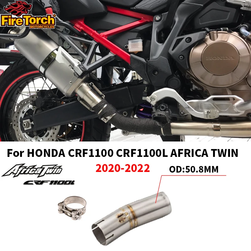 Motorcycle Exhaust Espace Moto Mid Link Pipe Slip On for Honda Crf1100 Crf1100L Africa Twin Exhausts 2020 2021 2022 Years
Motorcycle Exhaust Espace Moto Mid Link Pipe Slip On for Honda Crf1100 Crf1100L Africa Twin Exhausts 2020 2021 2022 Years
