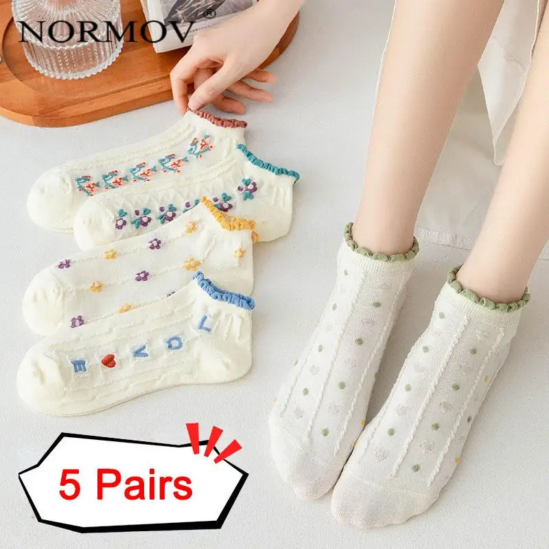 NORMOV 5 Pairs Set Flowers Socks Women Pack Ankle Harajuku Kawaii Cute Cotton Skarpetkie Damski Bohemia Floral Invisible Socks
NORMOV 5 Pairs Set Flowers Socks Women Pack Ankle Harajuku Kawaii Cute Cotton Skarpetkie Damski Bohemia Floral Invisible Socks