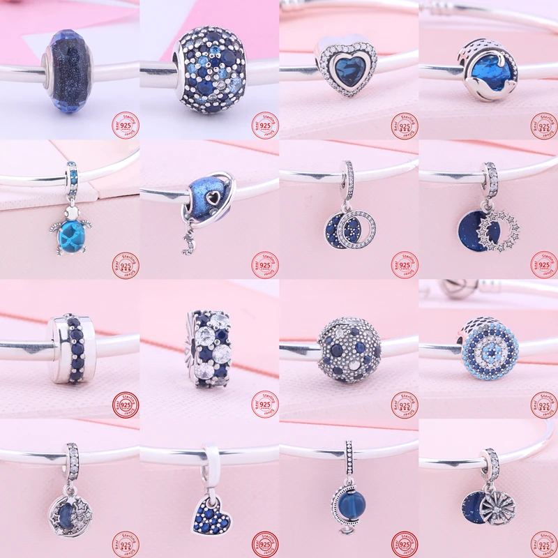 Hot Sale 925 Silver Sky Blue Flower Snowflake Stars Moon Fine Shiny Beads Fit Original Pandora Charms Bracelet DIY Women Jewelry
Hot Sale 925 Silver Sky Blue Flower Snowflake Stars Moon Fine Shiny Beads Fit Original Pandora Charms Bracelet DIY Women Jewelry