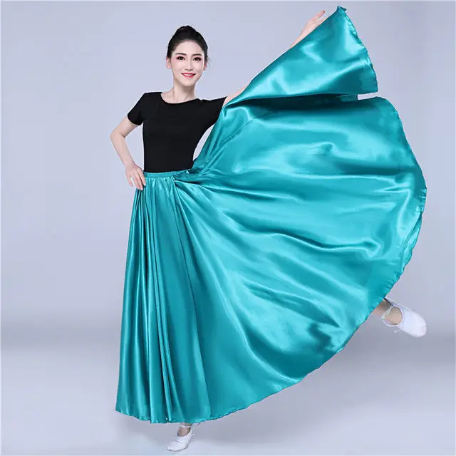 Satin Skirt Belly Dance Women Gypsy Long Skirts Dancer Practice Wear 15 Colors Solid Purple Gold Dance Skirt Women Cloth 20 
Satin Skirt Belly Dance Women Gypsy Long Skirts Dancer Practice Wear 15 Colors Solid Purple Gold Dance Skirt Women Cloth 20