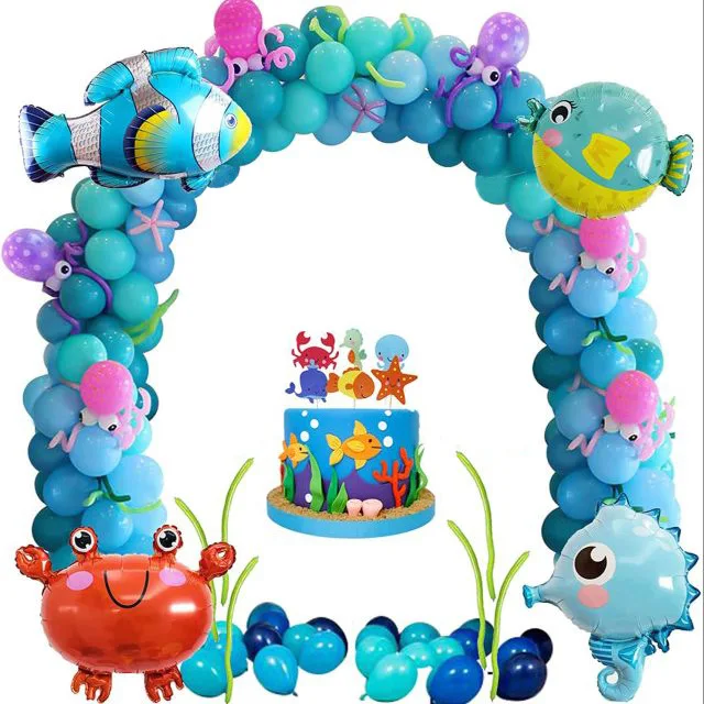 Ocean Animal Theme Aluminum Balloon Octopus Starfish Baloon Happy Under The Sea Birthday Party Decor Baby Shower Balon Kids Gift
Ocean Animal Theme Aluminum Balloon Octopus Starfish Baloon Happy Under The Sea Birthday Party Decor Baby Shower Balon Kids Gift
