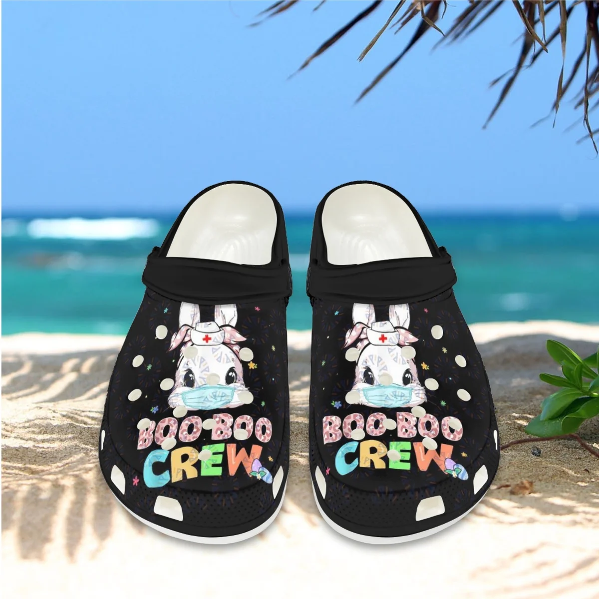 Cartoon Rabbit Pattern Nursing Clogs Summer New Breathable Lightweight Wading Shoes Easter Gift Outdoor Indoor Casual Slippers
Cartoon Rabbit Pattern Nursing Clogs Summer New Breathable Lightweight Wading Shoes Easter Gift Outdoor Indoor Casual Slippers
