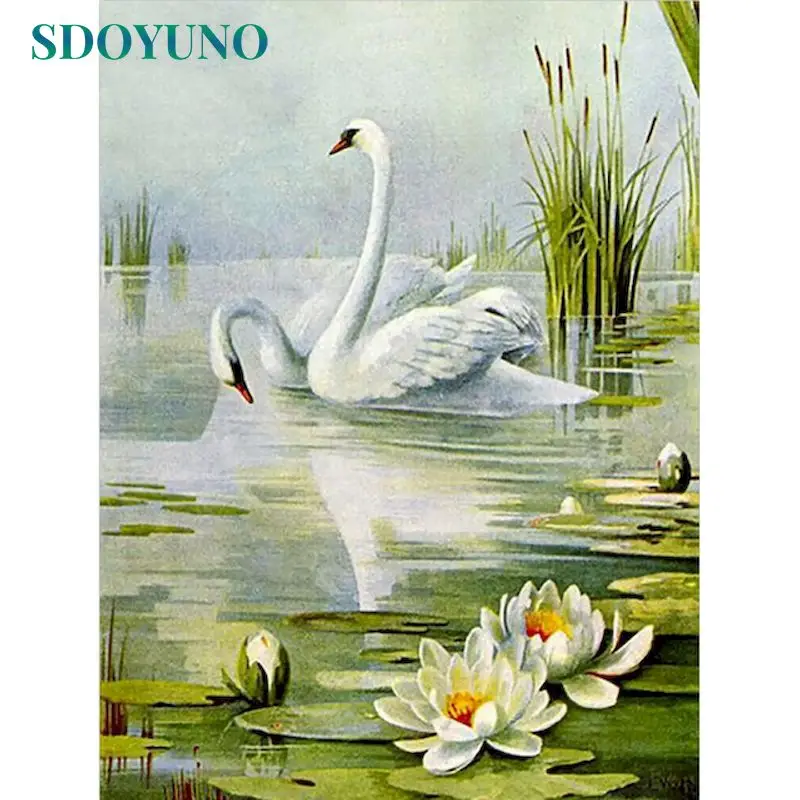 SDOYUNO DIY Frame Paint By Number Lake Landscape For Adults Picture By Numbers Lotus Swan Acrylic Paint On Canvas Home Decor
SDOYUNO DIY Frame Paint By Number Lake Landscape For Adults Picture By Numbers Lotus Swan Acrylic Paint On Canvas Home Decor