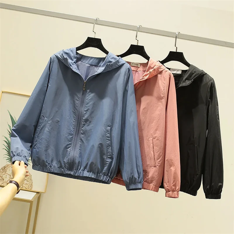 Spring Autumn Women Short Hooded Coat Korean Style Solid Jackets Thin Outerwear Loose Tops Female Windbreakers Have Lined JH159
Spring Autumn Women Short Hooded Coat Korean Style Solid Jackets Thin Outerwear Loose Tops Female Windbreakers Have Lined JH159