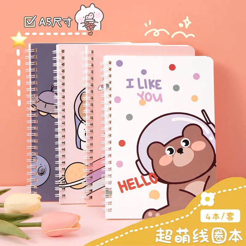 A5Coil Notebook Cartoon Cute Primary School Student Lines Notebook Thickened Eye Protection Soft Copy Portable Notebook
A5Coil Notebook Cartoon Cute Primary School Student Lines Notebook Thickened Eye Protection Soft Copy Portable Notebook