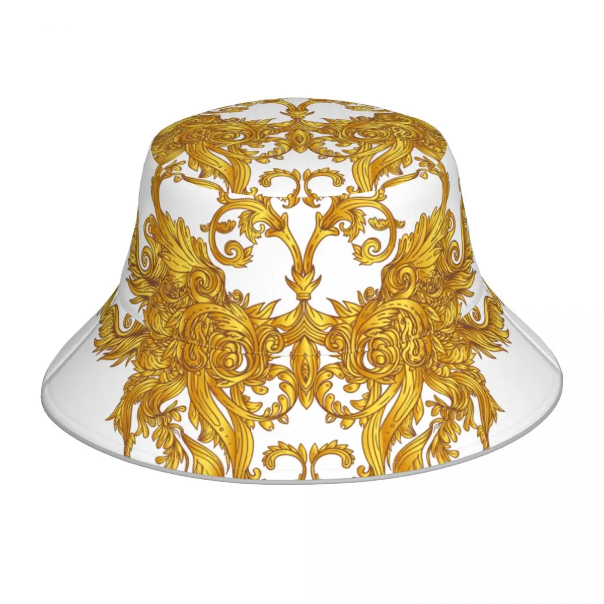 New Fisherman's Hat Unisex Fashion Golden Baroque Bob Cap Windproof outdoor Reflective Bucket Hat 
New Fisherman's Hat Unisex Fashion Golden Baroque Bob Cap Windproof outdoor Reflective Bucket Hat