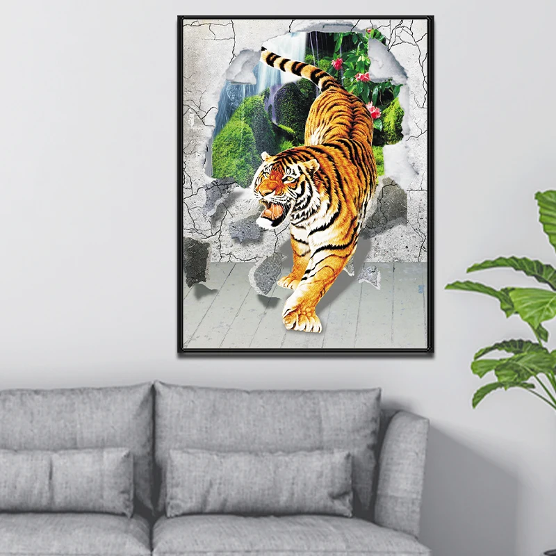 Tiger 5D Diamond Painted Animal DIY Diamond Mosaic Full Rhinestone Embroidery Cross Stitch Kit Birthday Gift Home Decor
Tiger 5D Diamond Painted Animal DIY Diamond Mosaic Full Rhinestone Embroidery Cross Stitch Kit Birthday Gift Home Decor