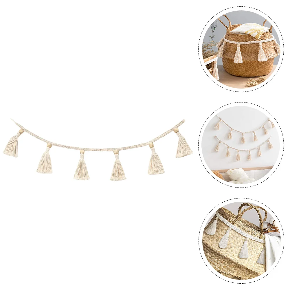 Tassel Ornaments Beaded Fringe Woven Tassel Garland Manual Macrame Wall Hanging Decor Cotton Rope Hanging Ornament Child
Tassel Ornaments Beaded Fringe Woven Tassel Garland Manual Macrame Wall Hanging Decor Cotton Rope Hanging Ornament Child