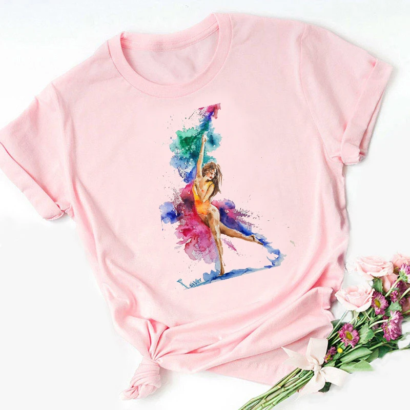 Fashion Sports Girl Printed Women Clothes Ink Art Gymnastics Graphic Female T-shirt Top Casual Harajuku Plus Size Tee
Fashion Sports Girl Printed Women Clothes Ink Art Gymnastics Graphic Female T-shirt Top Casual Harajuku Plus Size Tee