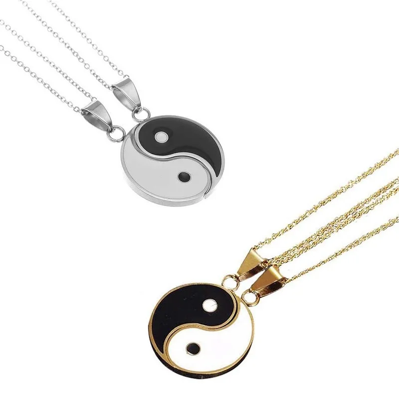 Tai Chi Yin Yang Couple Bracelets Necklaces Set Alloy Pendant Adjustable Braid Chain Bracelet Matching Lover Bracelets Necklaces
Tai Chi Yin Yang Couple Bracelets Necklaces Set Alloy Pendant Adjustable Braid Chain Bracelet Matching Lover Bracelets Necklaces