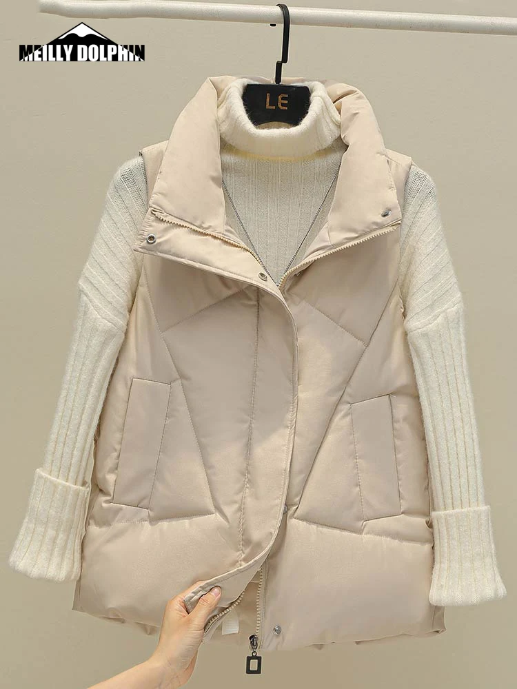 New Winter Down Puffer Vest Women Casual All-match Sleeveless Jacket Winter Short Bodywarm Female Waistcoat Winter
New Winter Down Puffer Vest Women Casual All-match Sleeveless Jacket Winter Short Bodywarm Female Waistcoat Winter