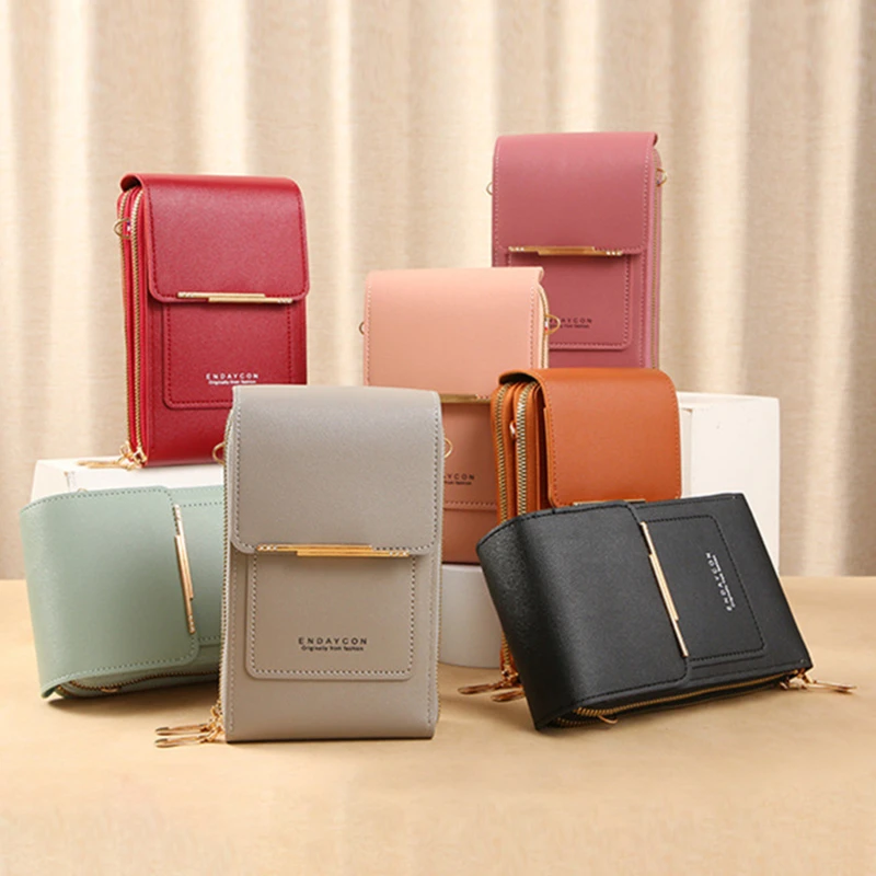 Women Touch Screen Bag Cell Phone Smartphone Wallet Portable Leather Shoulder Strap Bag Large Capacity Card Bag And Wallet
Women Touch Screen Bag Cell Phone Smartphone Wallet Portable Leather Shoulder Strap Bag Large Capacity Card Bag And Wallet