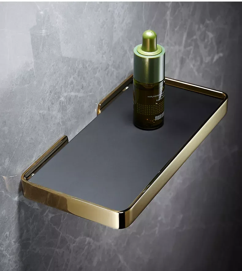 Bathroom Shelves black gold all-copper bathroom divider bathroom Modern Home Accessories Holder DG20-0753
Bathroom Shelves black gold all-copper bathroom divider bathroom Modern Home Accessories Holder DG20-0753