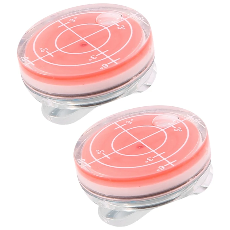 2Pcs Ball Markers Hat Clip Plastic Golf Putting Aid Round Bubble Level High Precision Reader
2Pcs Ball Markers Hat Clip Plastic Golf Putting Aid Round Bubble Level High Precision Reader