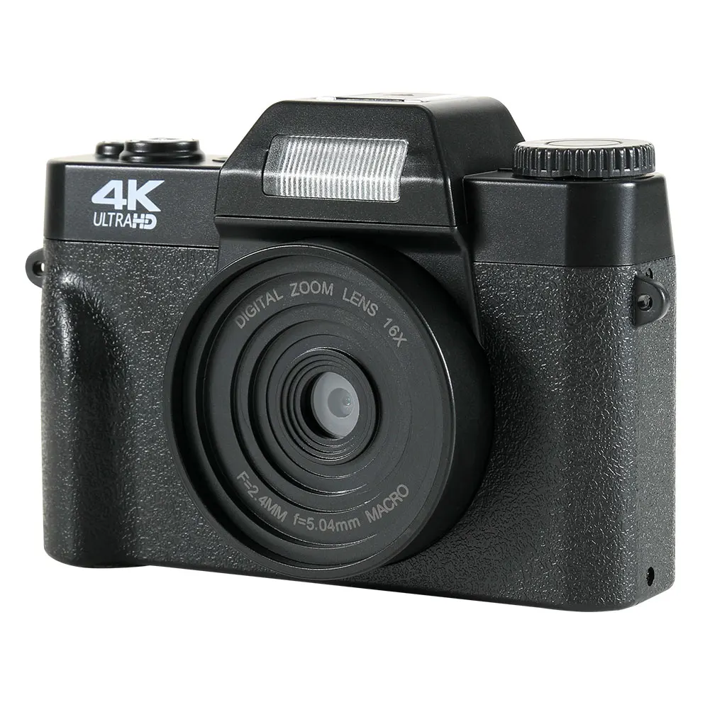 

4K HD Digital Camera Auto Focus 48MP Vlogging Camera Anti-shake Retro Camcorder Integrated Recording 16X Zoom USB 2.0 Support TF