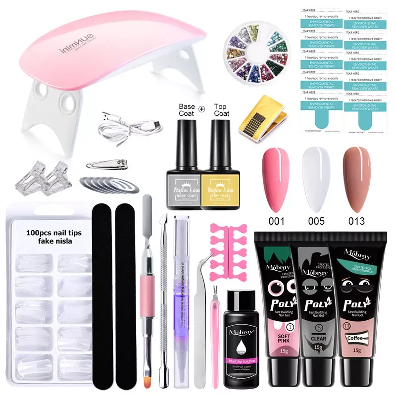 Set Polygels Kit Professional Nail Set With UV Lamp Acrylic Extension Gel Nail Polish All For Manicure Gel Tools Kits
Set Polygels Kit Professional Nail Set With UV Lamp Acrylic Extension Gel Nail Polish All For Manicure Gel Tools Kits