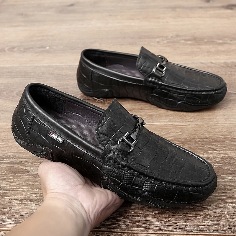 2023 Genuine Leather Men's Shoes Elegant Designer Business Shoes Slip On Driving Men Loafers Mocasines Luxury Brand Casual Shoes
2023 Genuine Leather Men's Shoes Elegant Designer Business Shoes Slip On Driving Men Loafers Mocasines Luxury Brand Casual Shoes