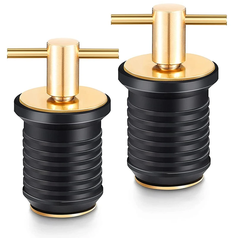 2 Pcs T-Handle Drain Plug Twist-Turn Marine Boat Drain Plugs Rubber Plugs With Brass Handle Boat Marine Accessories
2 Pcs T-Handle Drain Plug Twist-Turn Marine Boat Drain Plugs Rubber Plugs With Brass Handle Boat Marine Accessories