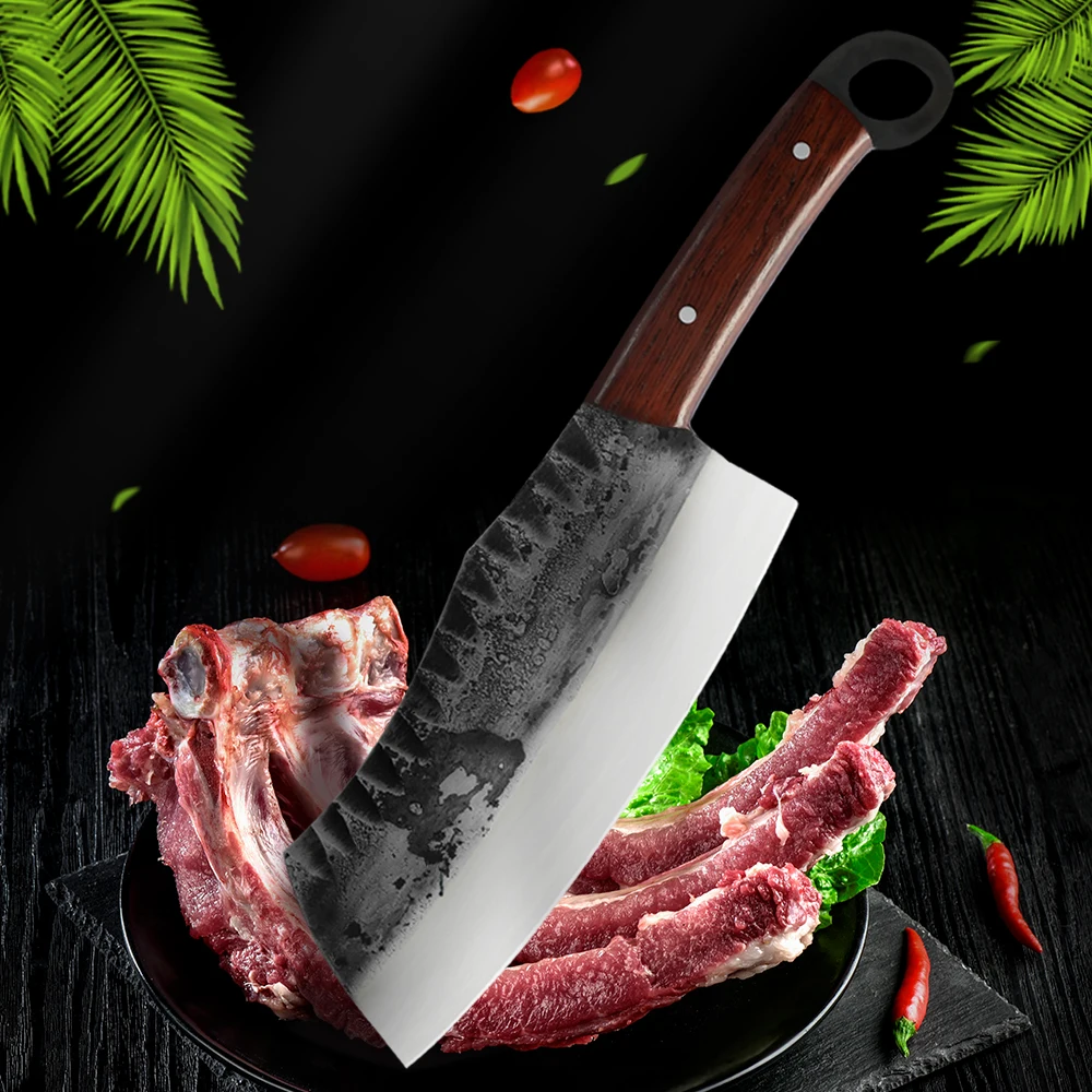 XYj Chopping Knife High Carbon Stainless Steel 8 Inch Wide Blade Cleaver Butcher Knives Chef Kitchen Cutlery With Wooden Handle
XYj Chopping Knife High Carbon Stainless Steel 8 Inch Wide Blade Cleaver Butcher Knives Chef Kitchen Cutlery With Wooden Handle