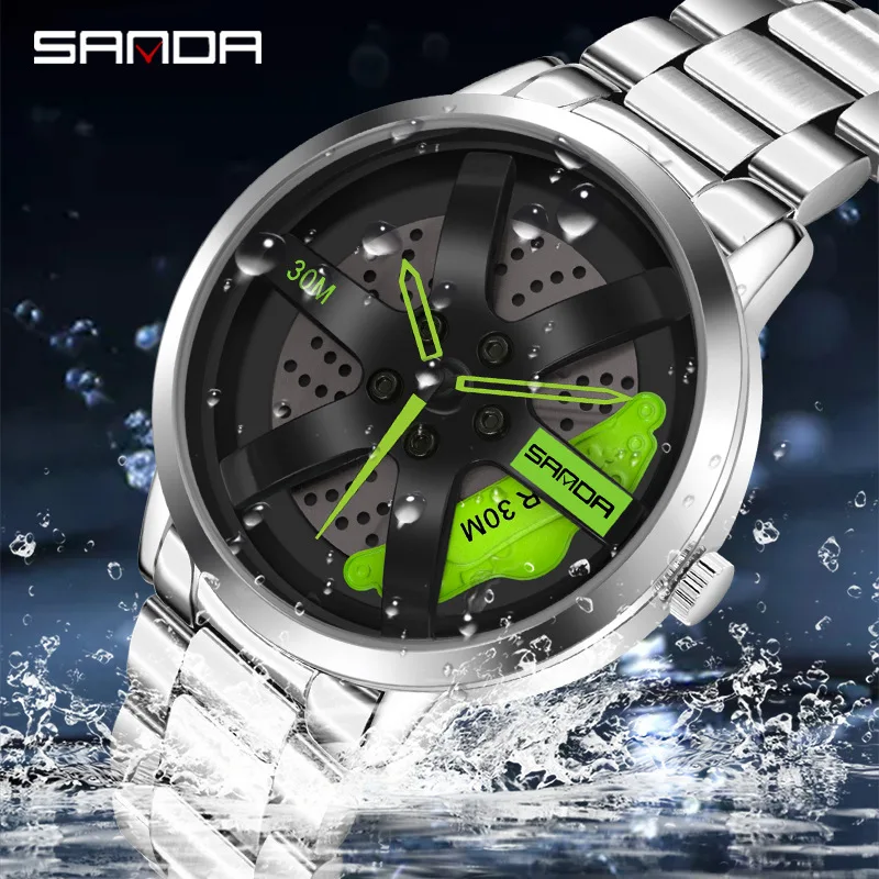 New Quartz Watch Men's Casual Personality Skeleton Dial Wheel Design Watch Rotating Steel Band
New Quartz Watch Men's Casual Personality Skeleton Dial Wheel Design Watch Rotating Steel Band