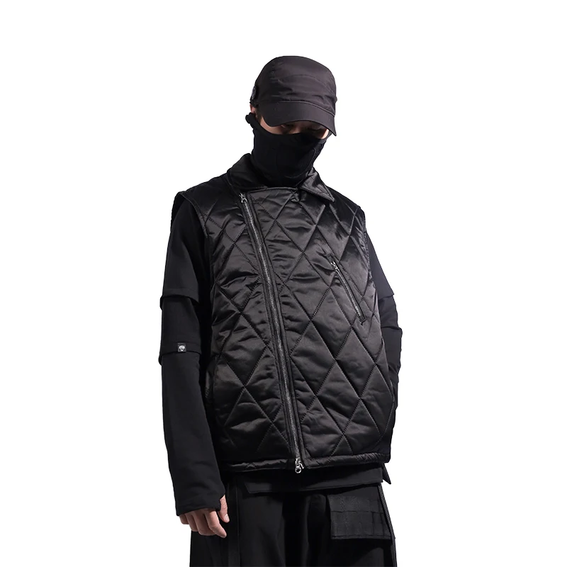 WHYWORKS 21AW, стеганый нейлоновый жилет ykk на молнии, techwear ninjawear, уличная одежда, темная одежда, полностью черный стиль
WHYWORKS 21AW, стеганый нейлоновый жилет ykk на молнии, techwear ninjawear, уличная одежда, темная одежда, полностью черный стиль