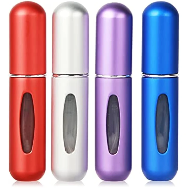 4Pcs Portable 5ml Mini Perfume Atomizer Bottles, Refillable Perfume Spray Bottle, Empty Perfume Bottles for Travel and Outgoing
4Pcs Portable 5ml Mini Perfume Atomizer Bottles, Refillable Perfume Spray Bottle, Empty Perfume Bottles for Travel and Outgoing