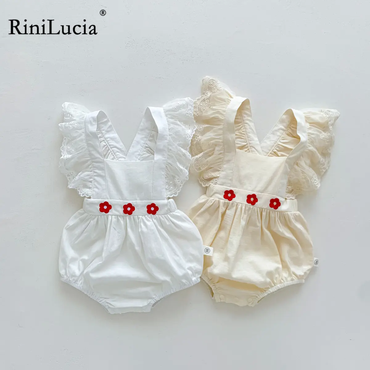 Princess 2023 Infant Baby Girls Lace Floral Embroidery Romper Sweet Baby Fly Sleeve Jumpsuit Summer Romper for Girls
Princess 2023 Infant Baby Girls Lace Floral Embroidery Romper Sweet Baby Fly Sleeve Jumpsuit Summer Romper for Girls